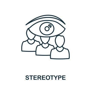 Stereotype Icon. Simple Element From Business Management Collection. Creative Stereotype Icon For Web Design, Templates, Infographics And More