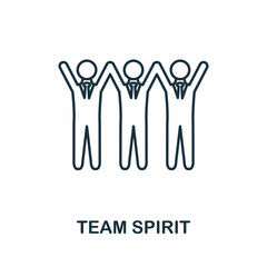 Fototapeta premium Team Spirit icon. Simple element from business management collection. Creative Team Spirit icon for web design, templates, infographics and more