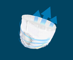 diapers pants illustration air breatheble
