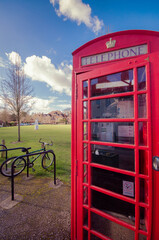 Red English telephone box