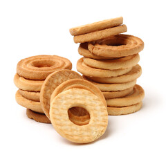 Cookies on a white background
