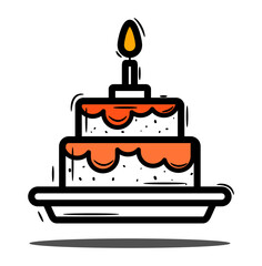 birthday cake illustration