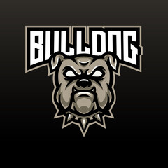 bulldog mascot logo design