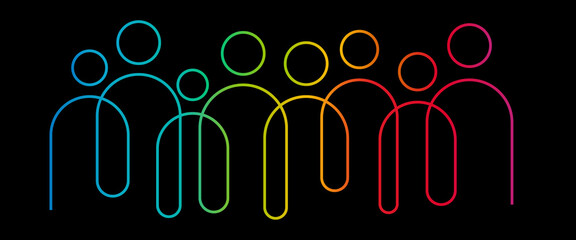 Inclusion and diversity infographic vector set, people vector logo for website