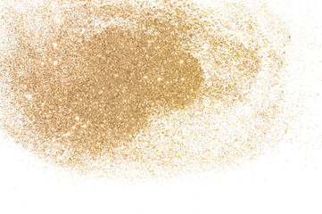 Obraz na płótnie Canvas Background with gold glitter on white background for your design