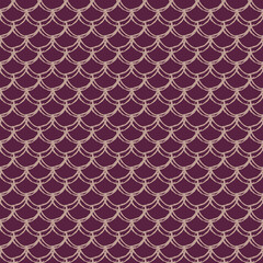 Fototapeta premium Girl mermaid seamless pattern