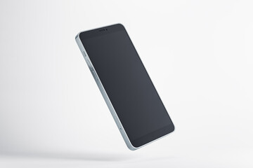 Black cellphone with blank screen