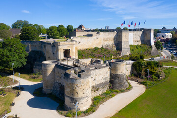 Fototapeta na wymiar France, Calvados department, Caen, Castle of Caen- 1060, William of Normandy established a new stronghold in Caen.