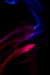 lightpainting portrait, new art direction, long exposure photo without photoshop, light drawing at long exposure