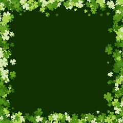 Fototapeta na wymiar Saint Patrick's day background made of clover