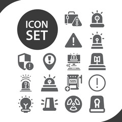 Simple set of conscious related filled icons.