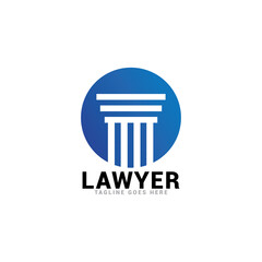 justice law legal logo icon vector template.