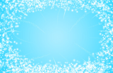 Fototapeta na wymiar Blue sparkle rays glitter lights with bokeh elegant abstract holiday background.