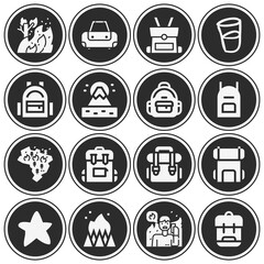 16 pack of maintains  filled web icons set