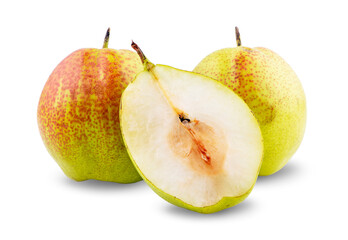 Chinese fragrant pear an isolated on white background