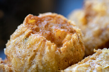 Hoi Jo, Deep Fried Crab Meat Rolls, Chinese - Thai Foods.