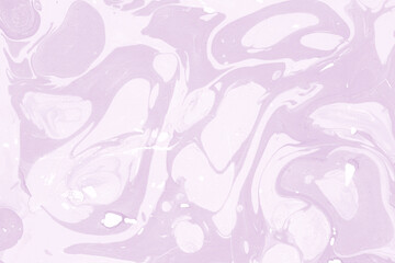 Pink marble ink texture on watercolor paper background. Marble stone image. Bath bomb effect. Psychedelic biomorphic art.