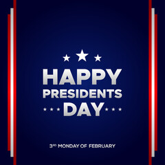 Happy President Day Vector Design Template Background