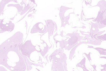 Pink marble ink texture on watercolor paper background. Marble stone image. Bath bomb effect. Psychedelic biomorphic art.