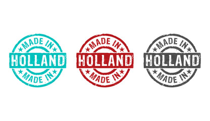Made in Holland stamp and stamping