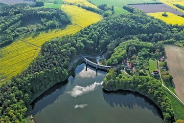 beautiful view on the landscape 