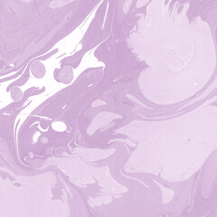 Pink marble ink texture on watercolor paper background. Marble stone image. Bath bomb effect. Psychedelic biomorphic art.