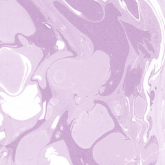 Pink marble ink texture on watercolor paper background. Marble stone image. Bath bomb effect. Psychedelic biomorphic art.