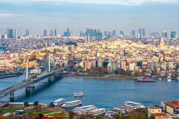 Obraz premium Golden Horn view from Suleymaniye Mosque.