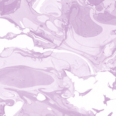 Pink marble ink texture on watercolor paper background. Marble stone image. Bath bomb effect. Psychedelic biomorphic art.