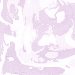 Pink marble ink texture on watercolor paper background. Marble stone image. Bath bomb effect. Psychedelic biomorphic art.