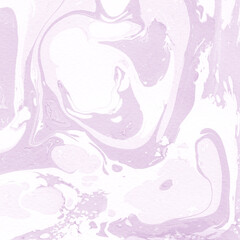 Obraz na płótnie Canvas Pink marble ink texture on watercolor paper background. Marble stone image. Bath bomb effect. Psychedelic biomorphic art.