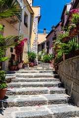 street in the old town of island country, Sicily, Italy