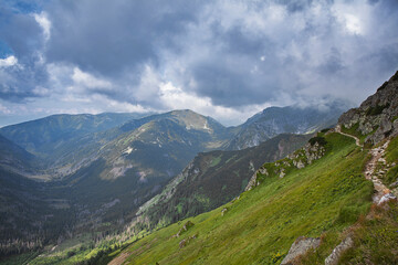 Mountain landscape in the Tatra National Park