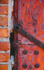 rusty metal door