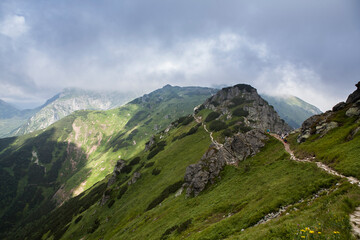Fototapeta na wymiar Tatra National Park on the Polish-Slovak border