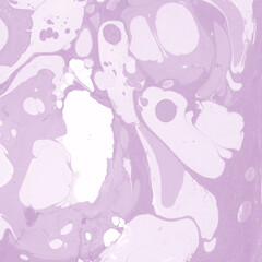 Naklejka premium Pink marble ink texture on watercolor paper background. Marble stone image. Bath bomb effect. Psychedelic biomorphic art.