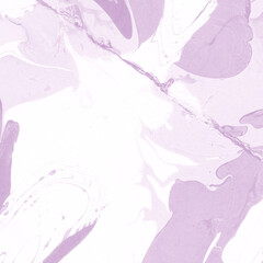 Pink marble ink texture on watercolor paper background. Marble stone image. Bath bomb effect. Psychedelic biomorphic art.