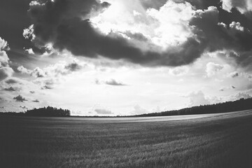 landscape with clouds