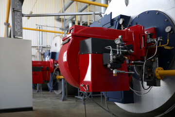 Modern granary with different equipment, inside view