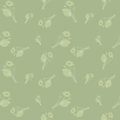 seamless small vector flower design pattern  on background