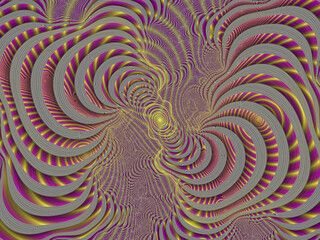Purple violet vortex spirals, abstract background with spiral