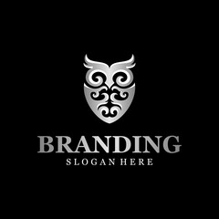 Animal Owl Ornament Logo Design