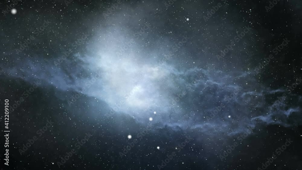 Canvas Prints blue nebula loopable background