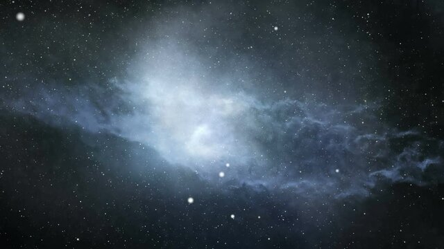Blue nebula loopable background