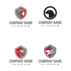 Dragon vector icon illustration design logo template