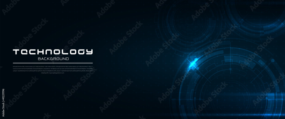 Poster abstract technology with global world network and telecommunication on earth digital data visualizat