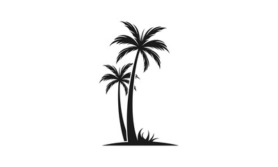Obraz premium Palm tree vector icon