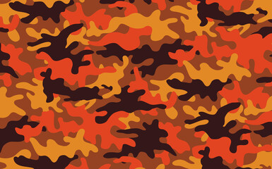 Vector illustration of the Autumn camo texture - obrazy, fototapety, plakaty