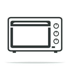 Electric oven icon vector isolated illustration