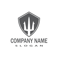 Trident Logo Template vector icon illustration design